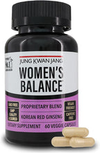 JUNG KWAN JANG Women's Balance with Korean Red Ginseng for Energy Level, Digestive System, and Cognitive Health Supplement, 60 Capsules