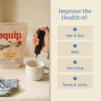 Equip Foods Grass Fed Collagen Powder | Hydrolyzed Bovine Collagen Peptides with Amino Acids | Prime Beef Collagen for Healthy Joints, Skin & Nails | Non-GMO, Paleo Friendly | 30 Servings, Vanilla