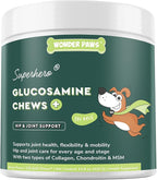 Premium Glucosamine For Dogs – Advanced Hip & Joint Supplement With Glucosamine Chondroitin For Dogs Flexibility, Mobility & Relief – Hip & Joint Supplement With Collagen & MSM – 120 Chews
