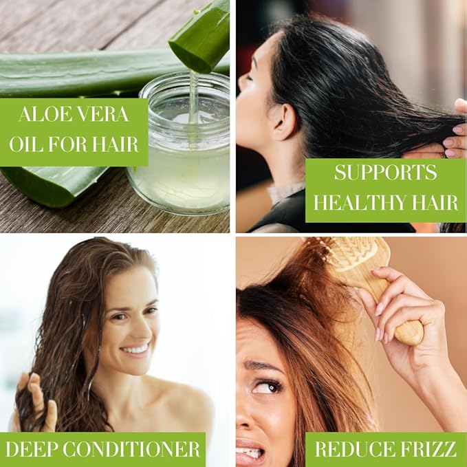 GreenHealth Aloe Vera Oil – 4 fl oz | Natural Carrier Oil for Skin, Hair & Massage | Lightweight Moisturizer for Aromatherapy, DIY Skincare & Body Oil | Clear Plastic Bottle