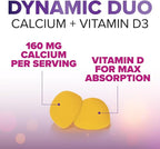 Calcium Supplement Gummies - Sugar Free Calcium Gummy with Vitamin D3 for Best Absorption - Supports Immune Health, Bones & Teeth - Nature's Calcium Chews for Women & Men - Orange Flavor - 60 Gummies