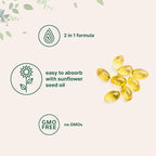 Micro Ingredients Vitamin D3 5,000 IU + K2 MK-7 100 mcg, 300 Softgels | 2-in-1 Vitamins D & K Complex | Extra Strength, Easy to Swallow, Non-GMO, Gluten Free