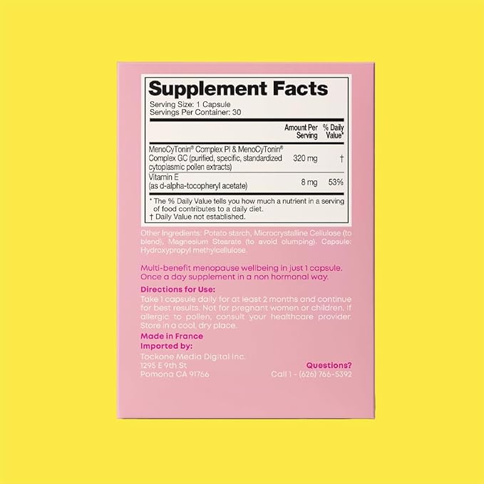FEM Meno Menopause Supplements for Women - Non-Hormonal Menopause Relief for Hot Flashes & Night Sweats - Hormone Balance Support for Sleep, Mood & Energy - 30 Capsules