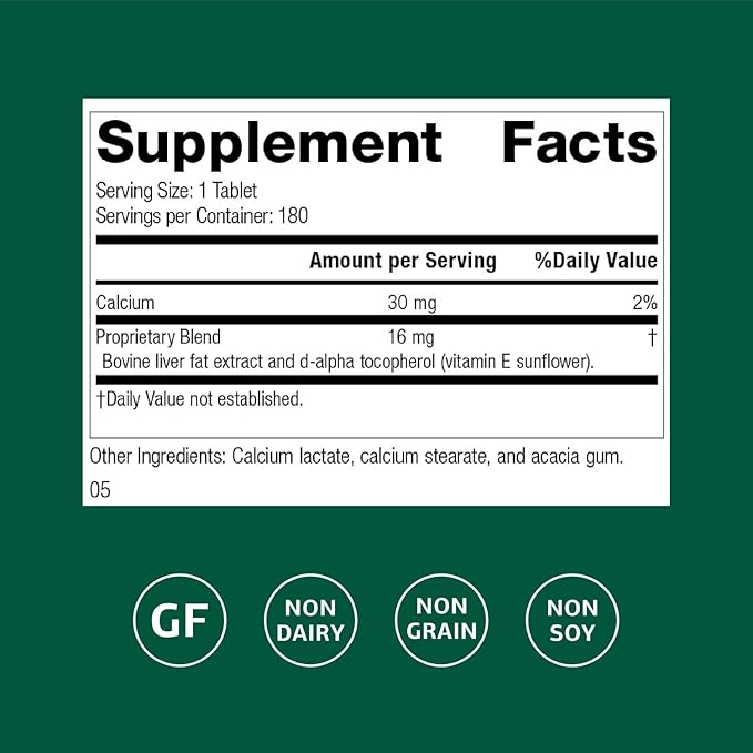 Standard Process Antronex - Liver Health Supplement - Gluten-Free, Non-Dairy & Non-Soy - 180 Tablets (180 Servings)
