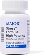 MAJOR Stress Formula - High Potency Stress Formula Vitamins - Dietary Supplement - 60 Tablets