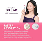 BB LAB Good Night Collagen, Low Molecular Collagen Powder Stick Supplement, Marine Collagen, Fish Collagen, Vitamin C, Hyaluronic Acid, 17 Probiotics, Fast Absorption, Mix Berry Flavor (Pack of 3)