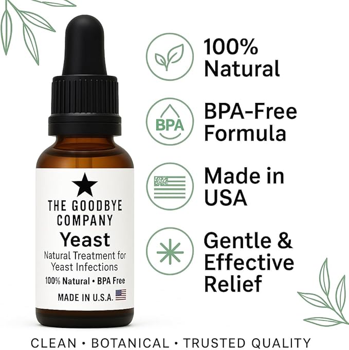Organic Yeast Infection Relief Oil - Cinnamon, Clove & Sea Buckthorn Blend for Fast Itch & Discharge Relief - Natural, Non-Greasy Formula Hand Made in Florida