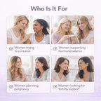 Natifi (2 Bottles Fertility Prenatal Vitamins Regulate Cycles Balance Hormones, Aid Ovulation. Conception Multivitamin for Women. 60 Caps Folic Acid, Myo Inositol, Vitex