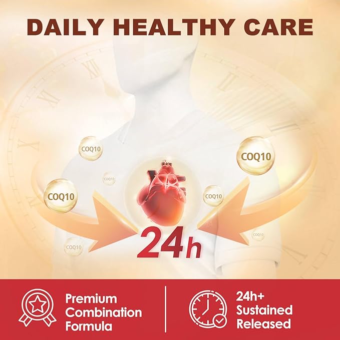 DRFOSTER CoQ10 400mg Softgels - High Absorption Coenzyme Q10 with PQQ, Omega 3-6-9, Plant Sterols & Vitamin E, MCT & Black Pepper - Heart, Brain & Energy Support - Gluten-Free, 120 Days Supply