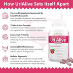 Uri Alive Extra Strength Urinary Support Supplement for Urinary Tract, Bladder, Gut Flora, and Immune System Health (60 Count (Pack of 3))