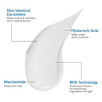 CeraVe PM Facial Moisturizing Lotion, Night Cream with Hyaluronic Acid and Niacinamide, Ultra-Lightweight, Oil-Free Moisturizer for Face, 3 Ounce
