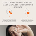 Hormonal Support - Hormone Balance Supplement for Women, PMS Support Supplement & Hormone Harmony for Women, Supports Energy, Mood Swings, Hot Flashes, Menopause Hormonal Balance (60 Caps)
