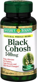 Nature's Bounty Black Cohosh 540 mg Capsules 100 Capsules (Pack of 4)