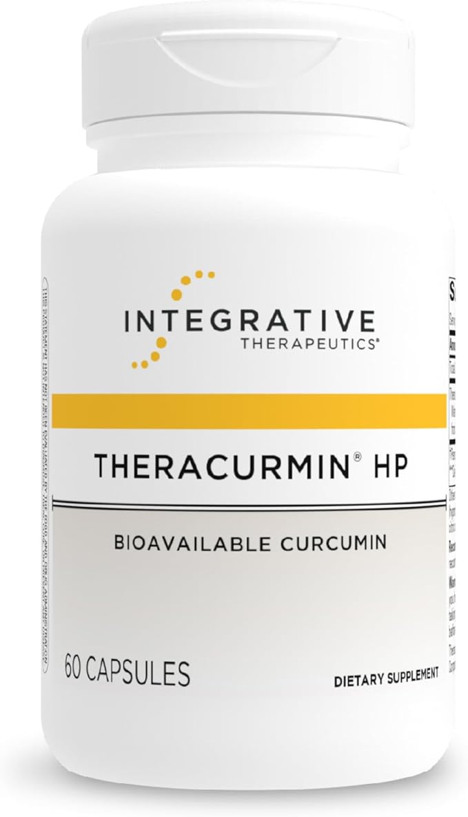 Integrative Therapeutics Theracurmin HP - Heart & Joint Health Support* - Muscle Recovery Support* - 27x More Bioavailable Than Standard Curcumin Extract - 60 Capsules (30 Servings)