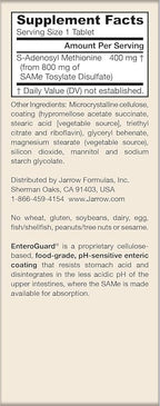Jarrow Formulas Same Supplement 400 mg - 60 Tablets - High Concentration of Active S,S Form - Supports Joint Health, Liver Function, Brain Metabolism - 60 Servings (Pack of 2)