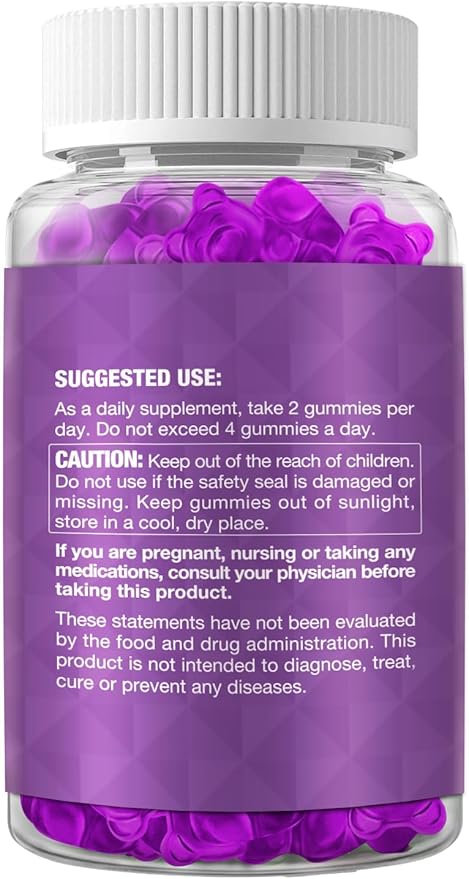 Sea Moss Gummies & Elderberry - Vitamin C + Zinc – Strength Immune & Thyroid Support Booster Gummy Bears for Kids & Adults - 60 Natural Seamoss Gummies