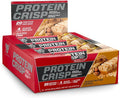 BSN Protein Crisp Bar, Peanut Butter Crunch, 20 Gram Protein Snack Bars with Whey and Fiber, Gluten-Free Crunchy Energy Bars for Workout, Fitness, On-the-Go, 12 Count