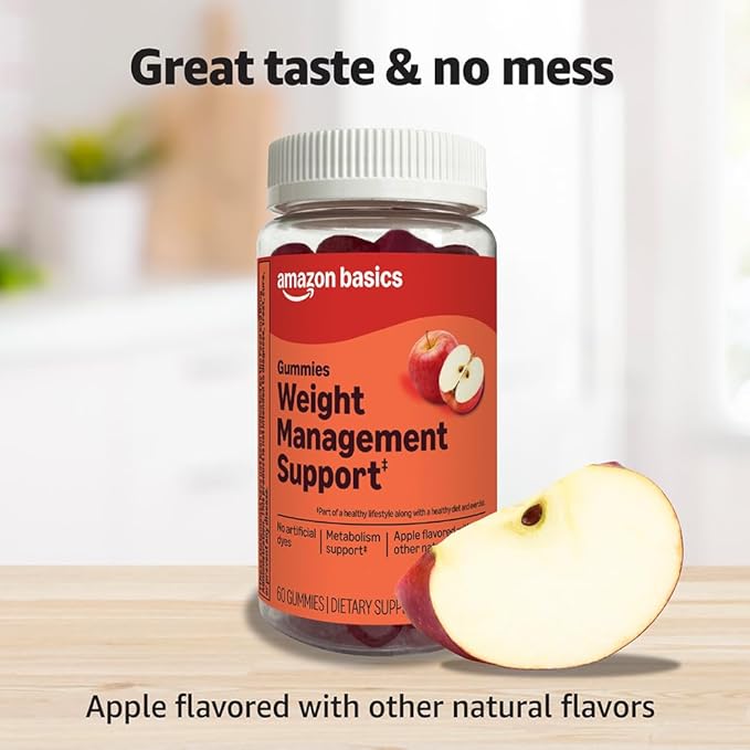 Amazon Basics Weight Management Support Gummy with 400 Mcg Chromium Picolinate, 60 Count