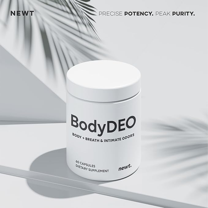 BodyDEO Body Deodorant Pills with Chlorophyll, Parsley & Peppermint – 60 Capsules – Internal Deodorant Pills for Women & Men – Body Odor Eliminator & Deodorizing Supplement for Total Freshness