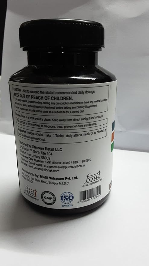 Pure Nutrition Ultra Calcium 1000mg with VIT D3 + K2 | 90 Tab | Calcium Supplement with Calcium Citrate Malate, VIT D3, K2, Moringa Oleifera, Magnesium and Zinc.