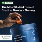 Creatine Monohydrate Gummies - Supports Muscle Growth, Recovery & Brain Function - Convenient & Easy to Take - Great Tasting Peach Flavor - 1g per Gummy, Low Sugar - 90 Count (Peach)