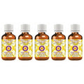 dève herbes Pure Golden Jojoba Oil (Simmondsia chinensis) Cold Pressed (Pack of Five) 100ml X 5 (16.9 oz)