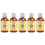 dève herbes Pure Golden Jojoba Oil (Simmondsia chinensis) Cold Pressed (Pack of Five) 100ml X 5 (16.9 oz)
