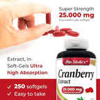 FITO MEDIC'S Lab Cranberry Supplement, 250 Softgels, Cranberry Extract Formula
