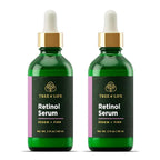 Tree of Life Beauty Retinol Serum, Skin Smoothing Face Oil for Dark and Age Spots and Fine Lines, Facial Serums for Dry and Sensitive Skin Care with Hyaluronic Acid for Soft Skin, 2 Fl Oz (pack of 2)
