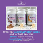Dairy-Free Meal Replacement Protein Powder for Women - Plant & Collagen Protein Blend | 20g Protein (Dutch Chocolate)