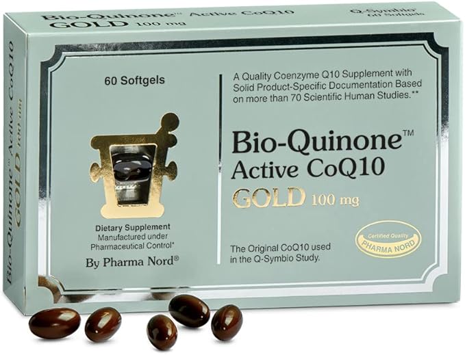 Pharma Nord - The Original CoQ10 • Clinically Proven • High Absorption • Heart Health • Fertility • Healthy Aging • Cellular Energy • Antioxidant • Gluten-Free • 100 mg Coenzyme Q10 • 60 Softgels