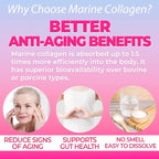FINE JAPAN Collagen Peptides. Hyaluronic Acid & Collagen + Ubiquinol. Marine Collagen Powder with Elastin. Non-GMO. Supports Skin, Hair, Joints and Bones (210g/7.4oz for 30 Days) Set of 3