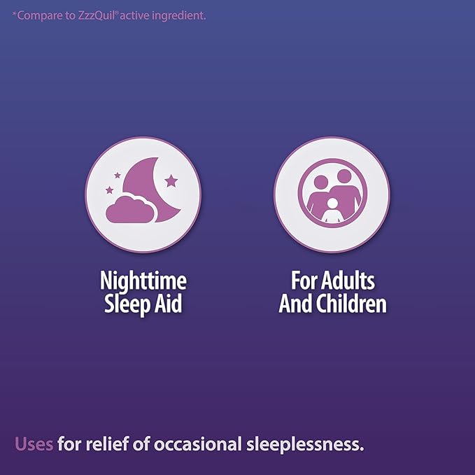 HealthA2Z Sleep Aid, Diphenhydramine HCl 25mg Softgels, Supports Deeper, Restful Sleeping, Non Habit-Forming (96 Softgels)