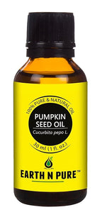 Earth N Pure Pumpkin Seed Oil (Kaddu Oil) Cold Pressed, Natural and Therapeutic Grade - 50 ml