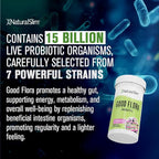 NaturalSlim Good Flora, Probiotics for Women & Men - Gut Health Supplements with 7 Powerful Strains for De-Bloating & Vitality - Probiotics for Digestive Health, 60 Vegetarian Capsules, 3 Pack