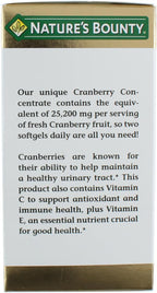 Nature's Bounty Cranberry Dietary Supplement 60 Soft Gels (Pack of 2)