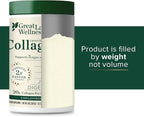 Great Lakes Wellness Collagen Peptides Powder – Supports Skin, Hair, Nails, Joints & Digestion – Hydrolyzed, Quick Dissolve, Non-GMO, Keto & Kosher – Pure Collagen Protein (10 oz, 14 Servings)