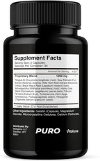 Puro Vitality Boost - Puro Pills Premium Blend Supplement Maximum Strength Daily Natural Vitamins Booster Capsules, Pure Performance Support Advanced Formula Overall Health Wellness (60 Capsules)