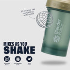 BlenderBottle Classic V2 Shaker Bottle Perfect for Protein Shakes and Pre Workout, 4-Ounce, Full Color Tan