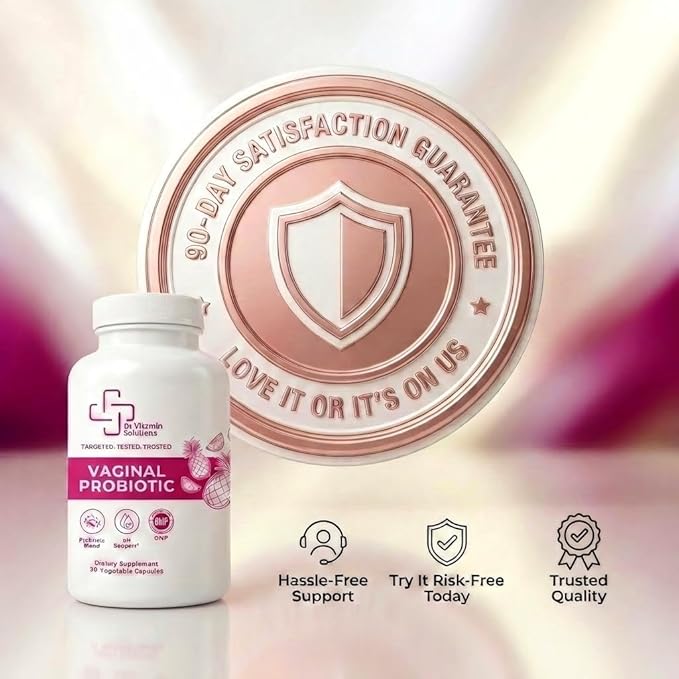 Vaginal Probiotic for Women – 7 Billion CFU Lactobacillus Blend + Prebiotic Inulin, Cranberry & Pineapple – Vaginal pH & Microbiome Support – Daily Women’s Probiotics – 30 Veg Capsules