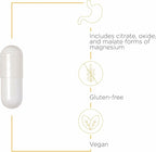 Integrative Therapeutics Tri-Magnesium - Supports Cellular Energy & Energy Metabolism* - Magnesium Supplement for Heart & Nerve Health Support* - Dairy-Free & Gluten-Free - 90 Capsules (90 Servings)