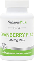 NaturesPlus PRO Cranberry Plus - 60 Capsules - Non-GMO, Gluten Free - 60 Servings