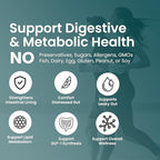UpNourish Probiotics for GLP-1 Support, 5 Billion TFU Akkermansia Muciniphila for Digestive Health, Leaky Gut, Immunity and Metabolic Health, Prebiotics and Probiotics for Women and Men, 60 Capsules