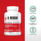 Re+Gen Nutrition H Rescue Immune Support Supplement for Adults, Capsules with Zinc, Vitamin C, L lysine Amino Acid & Oregano Oil for Immunity Health in Men & Women, 120 Capsules