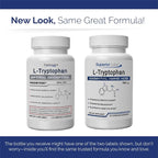 Superior Labs L-Tryptophan 500 mg Capsules, Pure Non-GMO Amino Acid, High Absorption, Supports Sleep and Mood, Helps with Occasional Stress, PMS Support, 120 Veg Caps