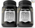 Better Alt Shilajit Sea Moss Capsules Pack of 2 with Ashwagandha & Black Pepper Extract with 85+ Essential Minerals & Antioxidants| Boosts Energy & Metabolism - 120 Servings, 240 Capsules
