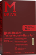 Mdrive Boost and Burn Testosterone Booster and Fat Burner for Men, Energy, Strength, Stress Relief, KSM-66 Ashwagandha, Advantra Z, Chromax, 30 Capsules