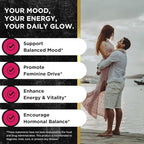 UNALTERED Hormone Balance & Mood Support for Women - Naturally Supports Hormonal Balance & Energy with Tribulus Terrestris & Red Maca Root Extract - Dietary Supplement - 90 Vegan Capsules