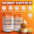 Skinny Coffee Super Boost Weight Loss Coffee, Belly Fat Burner for Women & Men, Sugar-Free Keto Vegan, Reduces Bloating, Supports Energy & Metabolism, Appetite & Cravings Control (30 Servings)