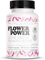 Flower Power Divine Feminine Wellness Blend Capsules – Daily Herbal & Probiotic Supplement for Women’s Balance & Wellness – 30 Count